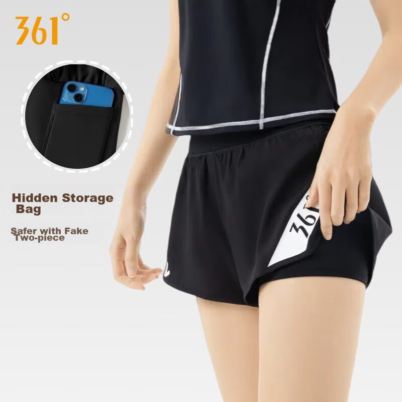 361° Women's Summer Lightweight Yoga Shorts - Breathable Fitness & Sports Running Shorts with High-Waisted Design