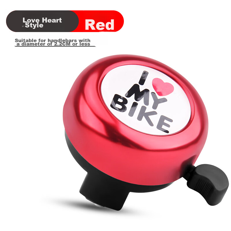 BIKEBROS Red Heart Kids' Cartoon Bicycle Bell