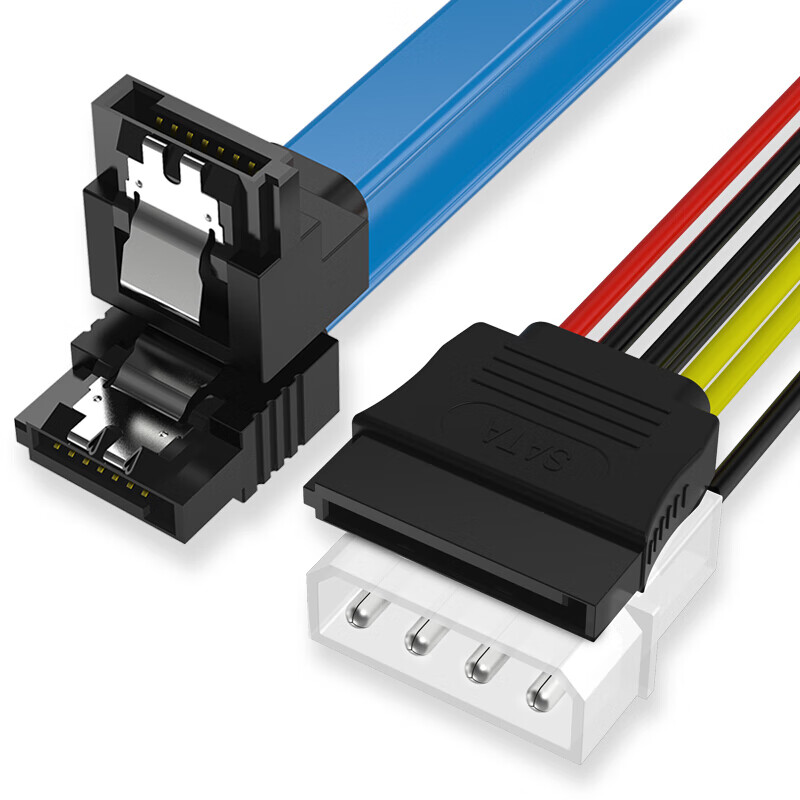 LinkStone SATA 3.0 Data + Power Cable Set – 0.6m High-Speed HDD SSD Connector