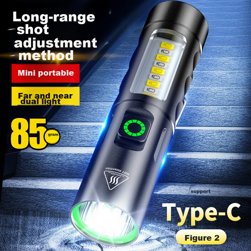 AIC Flashlight - Compact, Rechargeable, Ultra-Bright Outdoor LED Light