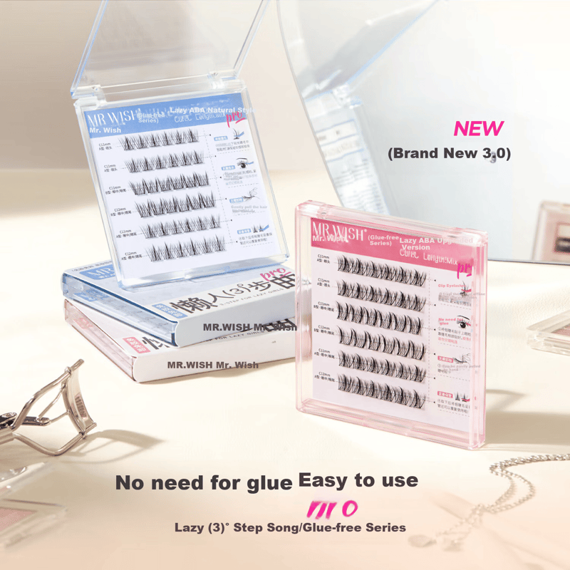 MR.WISH Lazy Sunflower Glue-Free ABA False Eyelashes
