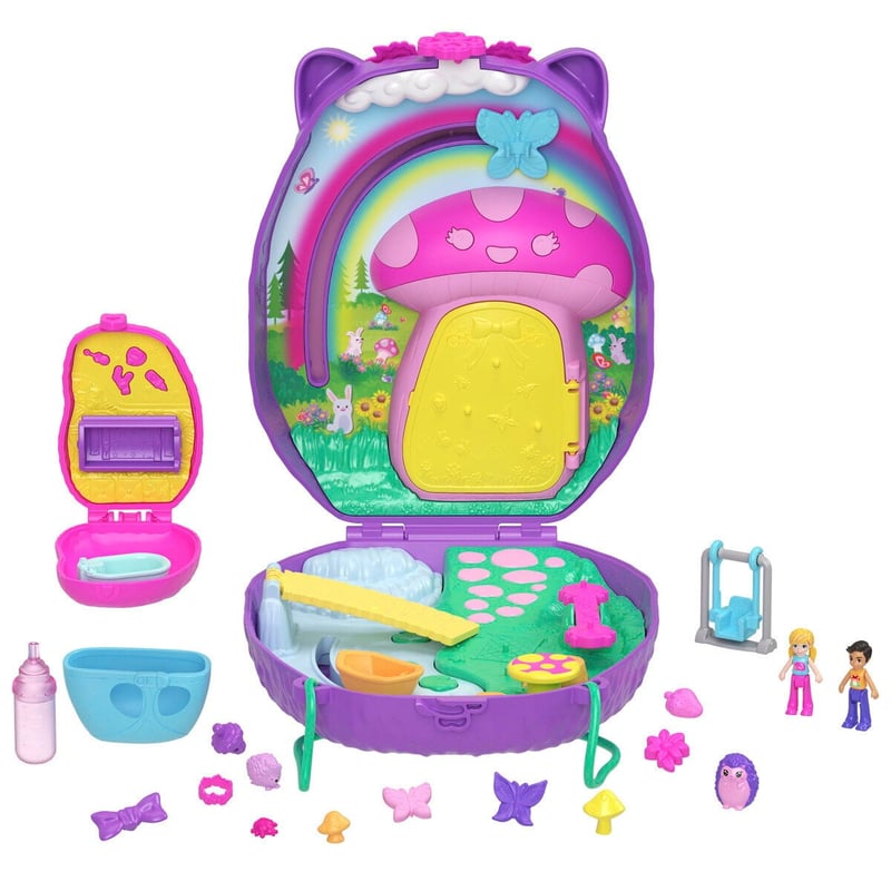 Polly Pocket - Wearable Hedgehog Mom & Baby Compact (JBJ91)