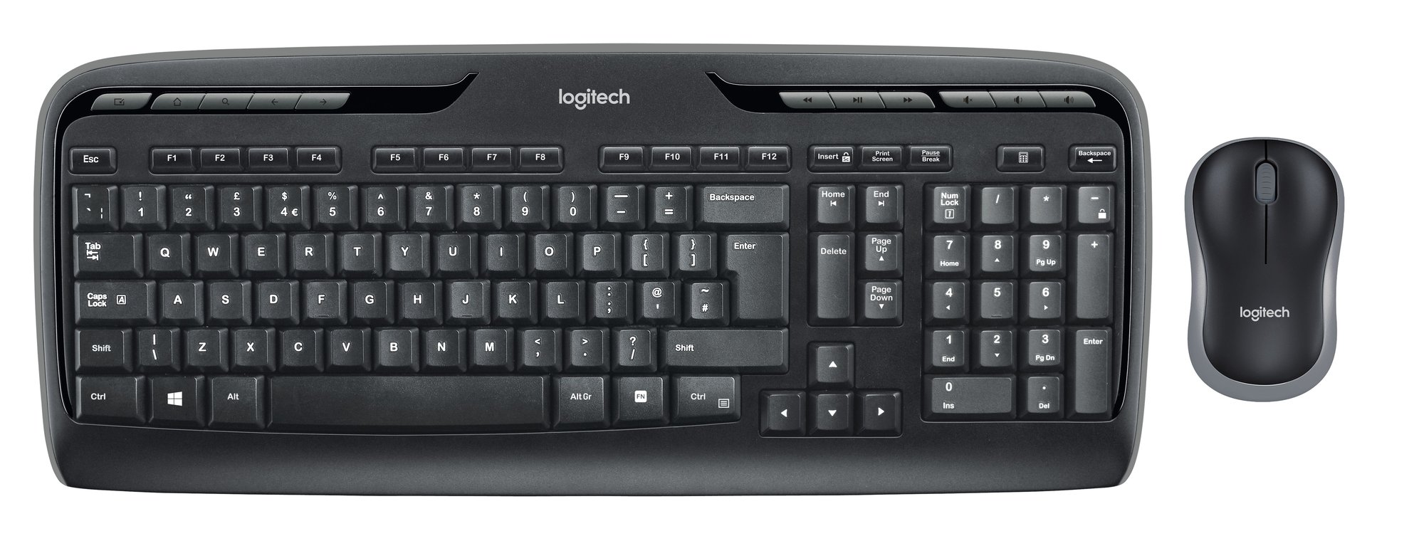 Logitech - Wireless Combo MK330 Mouse + Keyboard - Nordic Layout_0