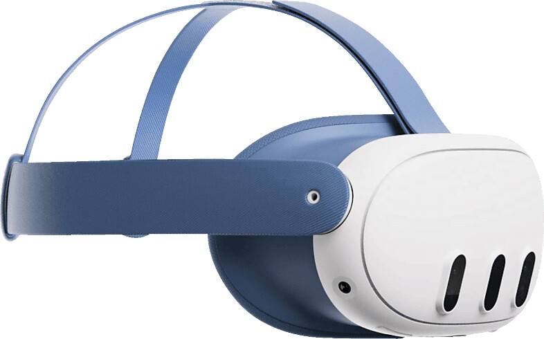 Meta - Quest 3 Facial Interface & Head Strap (Blue)
