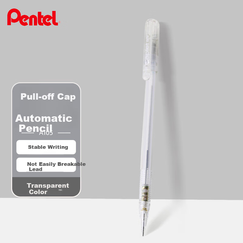 Pentel A105 Mechanical Pencil 0.5mm Transparent
