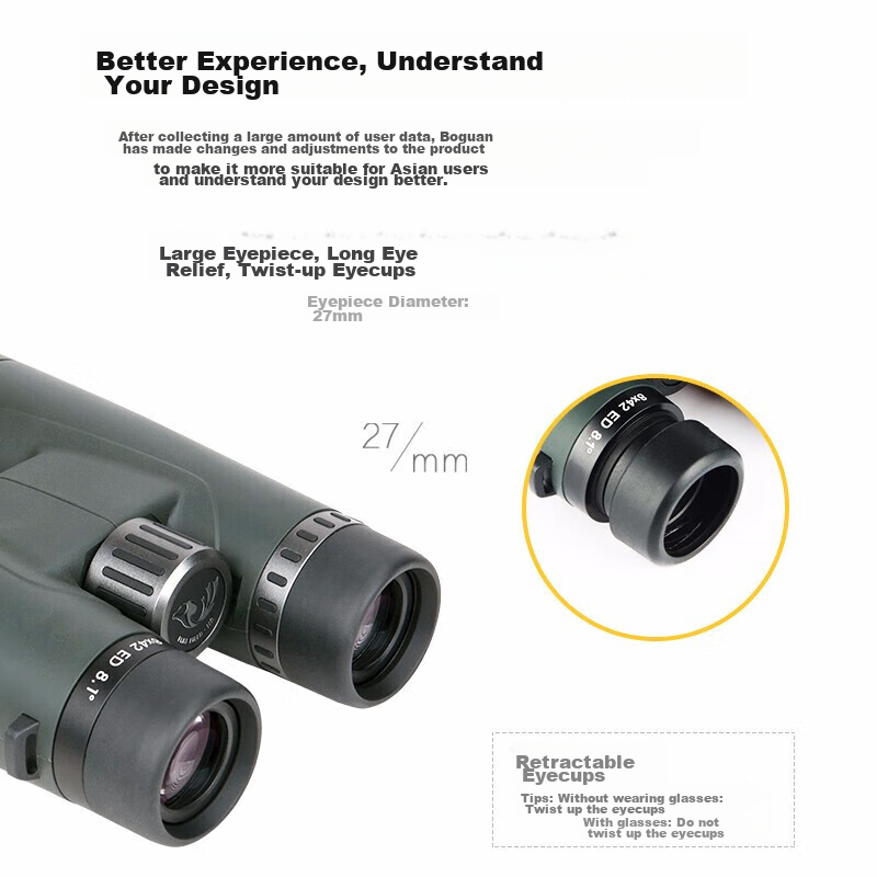 BOSMA Honghu 8X42 High Magnification Binoculars