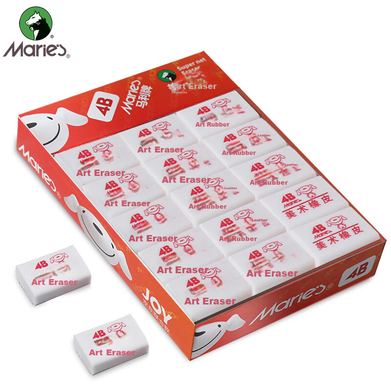 Marie's JD Union 4B Eraser Set 30 Pieces
