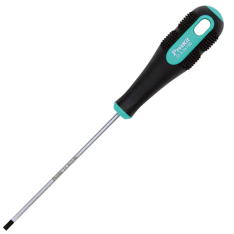 ProsKit 9SD-205A Green and Black Flathead Screwdriver