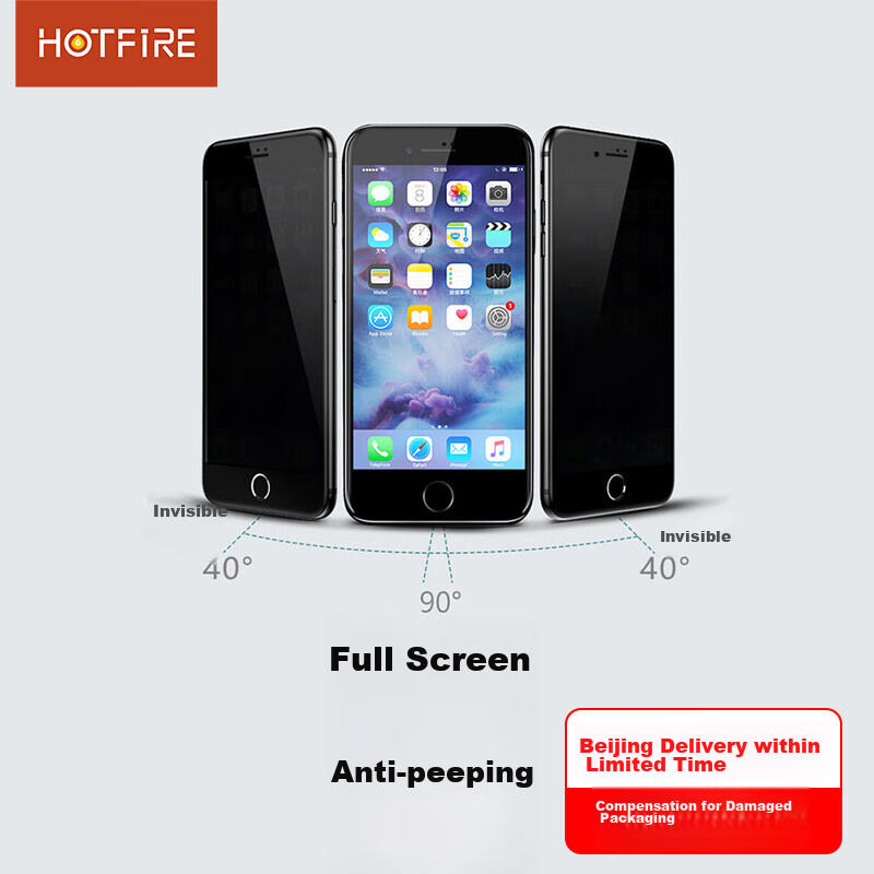 HotFire Tempered Glass Screen Protector for iPhone 8/7/SE2/SE3