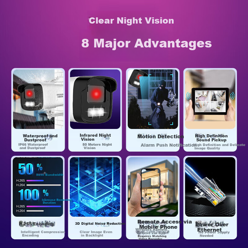HIKVISION Outdoor Surveillance Camera with Night Vision