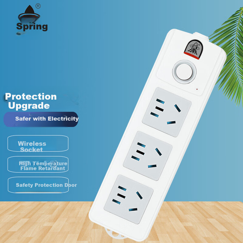 Bullet Head Zidantou TS-103w 3-Outlet Wireless Power Strip