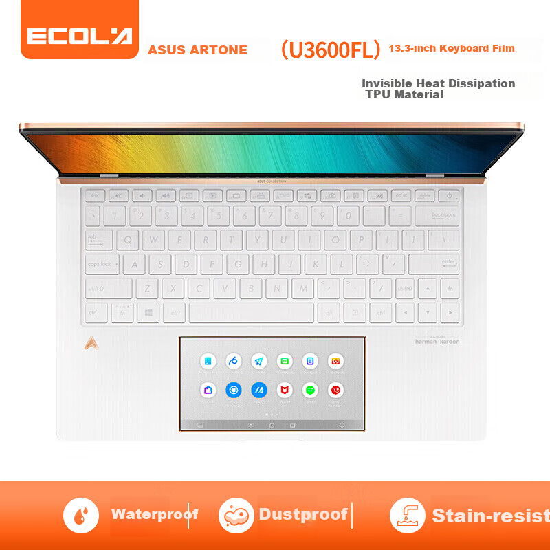 ECOLA ASUS ARTONE 13.3-Inch Luxury Keyboard Cover