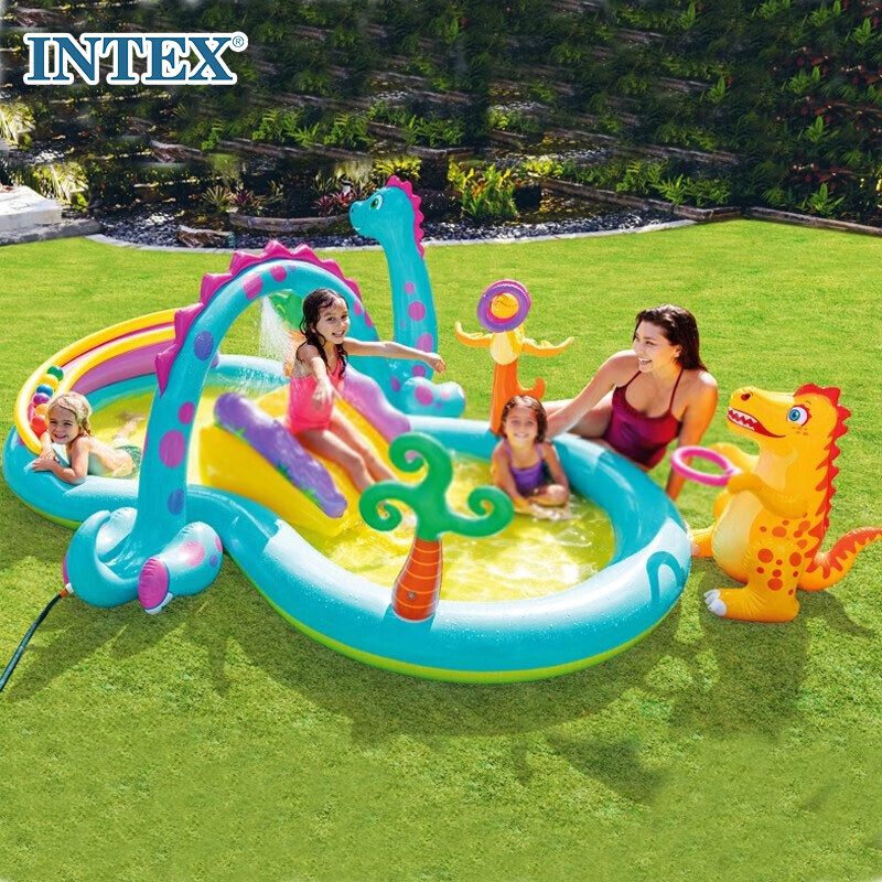 INTEX Dinosaur Eight-Shaped Water Play Pool