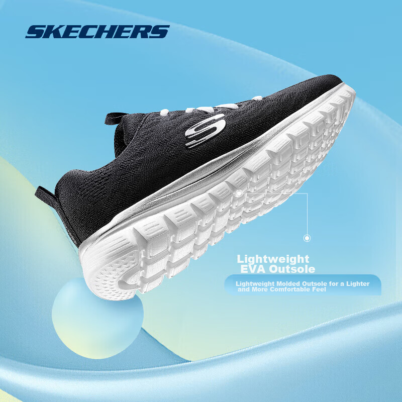 skechers sporty breathable running shoes for women_1