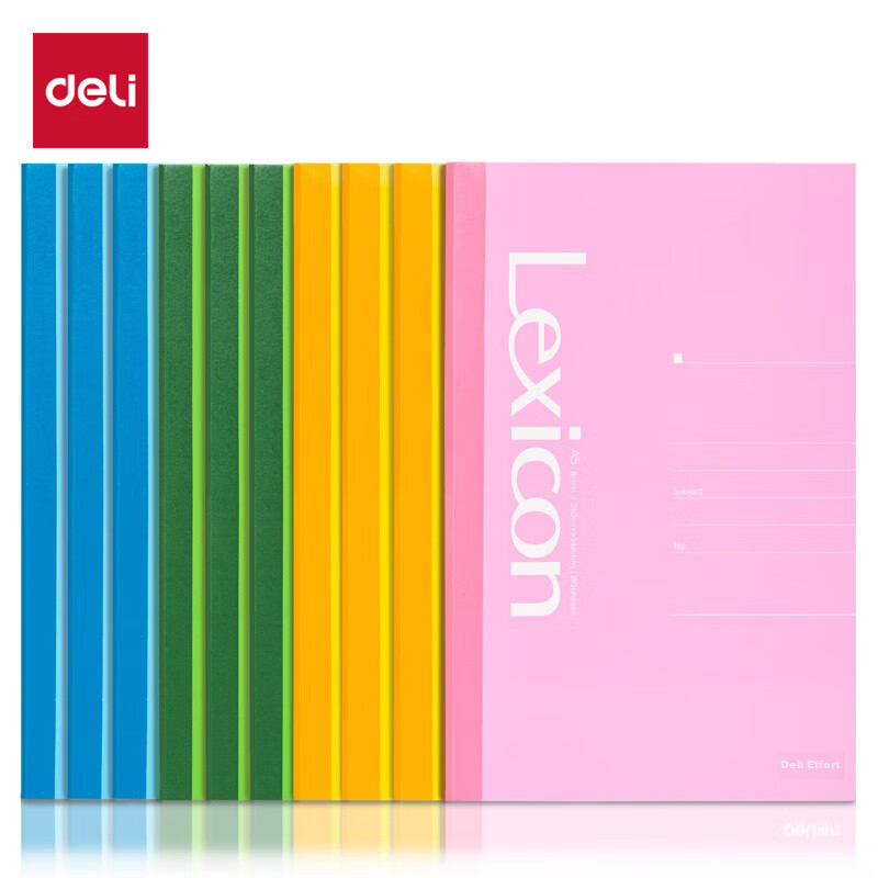 Deli Colorful A5 Notebooks 60 Sheets Wirebound