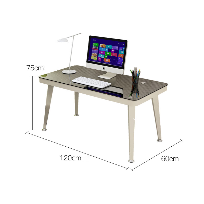 Fanshe Tempered Glass Computer Desk