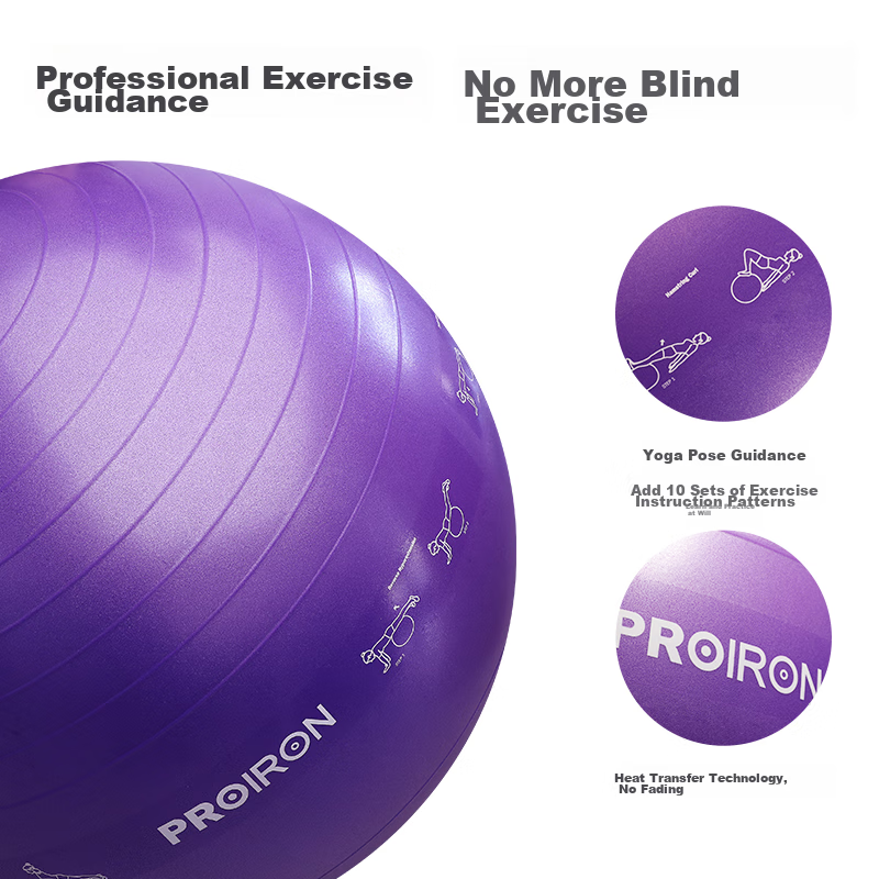 PROIRON 75cm Extra Large Yoga Ball for Fitness