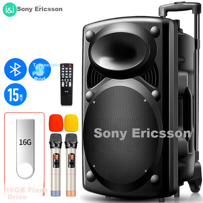 Soaiy 15-Inch Square Dance Speaker