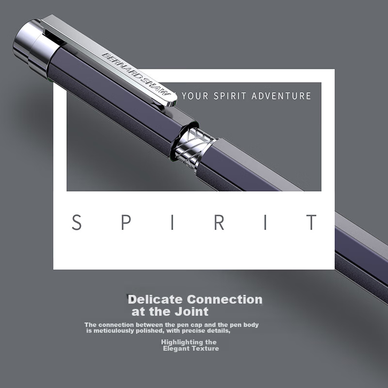 Bernard Shaw Spirit Ballpoint Pen - Luxury Twilight Gray