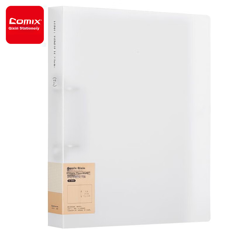 COMIX Two-Hole File Folder A4 Transparent