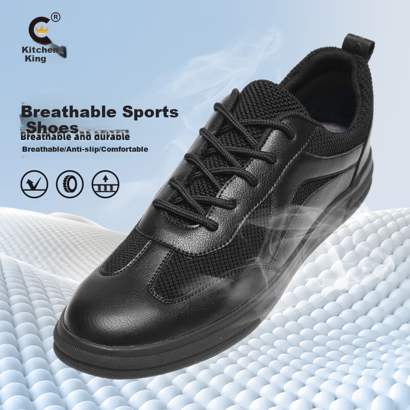 Chuwang Non-Slip Oil-Resistant Work Shoes for Chefs