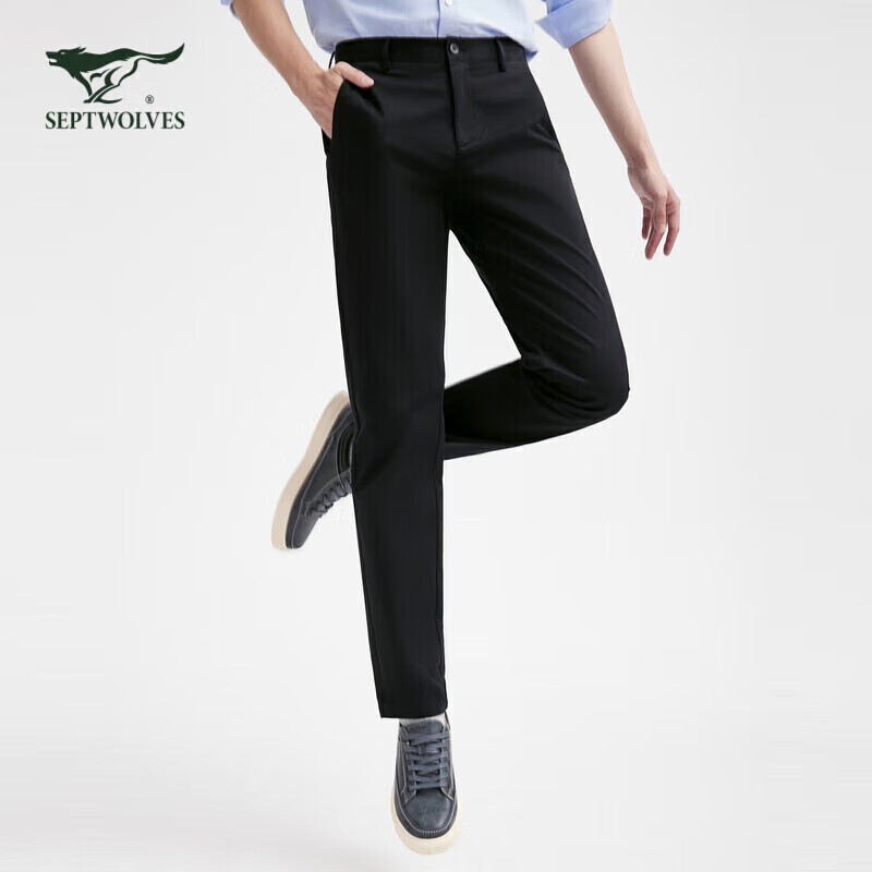 SEPTWOLVES Men's Cotton Stretch Casual Pants