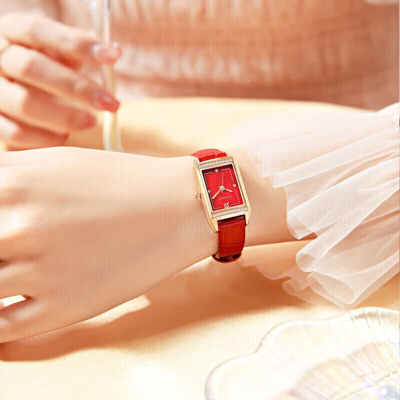 ROSSINI Ladies' Vintage Square Watch with Green Dial
