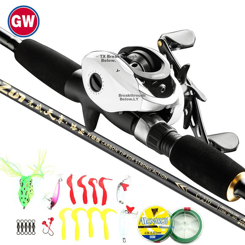 GW 2.4m Jigging Fishing Rod Set