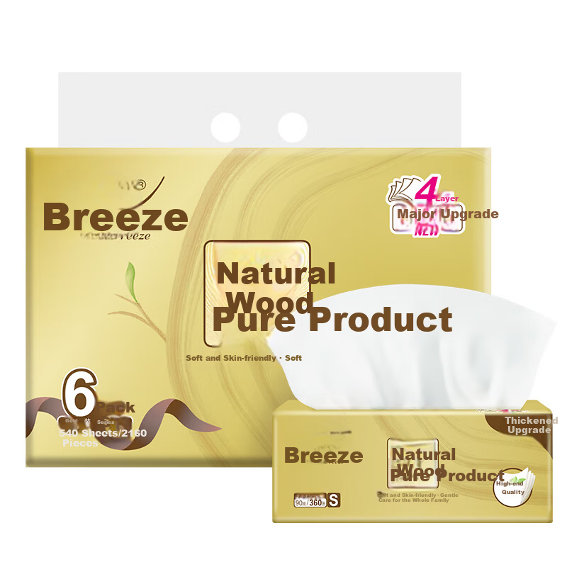 APP Gold Series 4-Ply Facial Tissue 90 Sheets 6 Packs