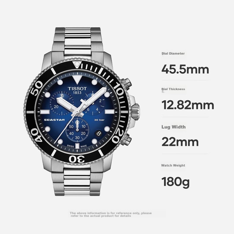 Tissot Swiss Quartz Seastar Men's Diving Watch