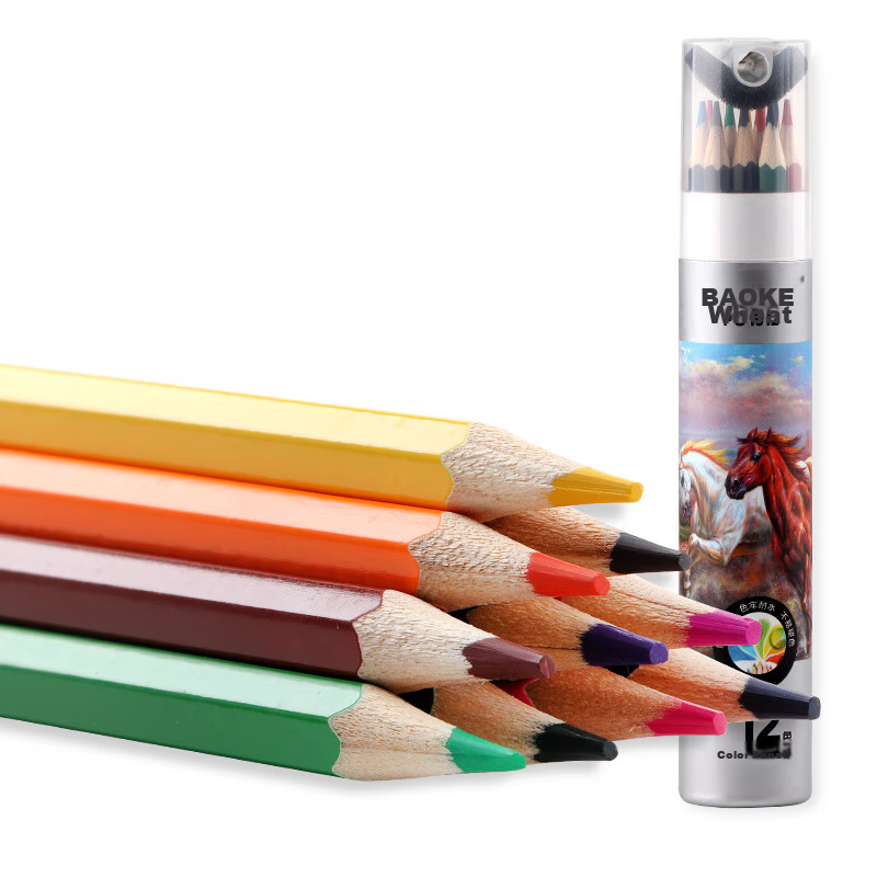 baoke po1012 oil-based colored pencils 12-color set