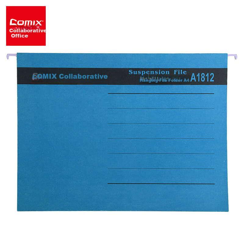 COMIX A4 Blue Hanging File Folder 25-Pack