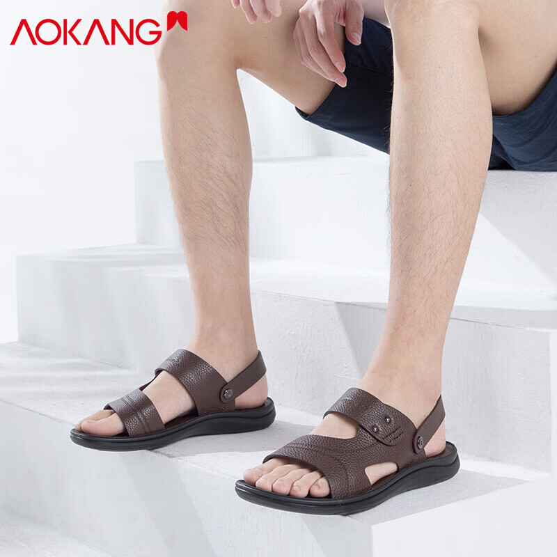 aokang men's beach sandals, casual summer shoes