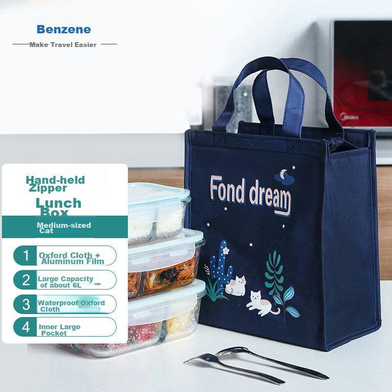 Banzheni Insulated Cat Lunch Bag