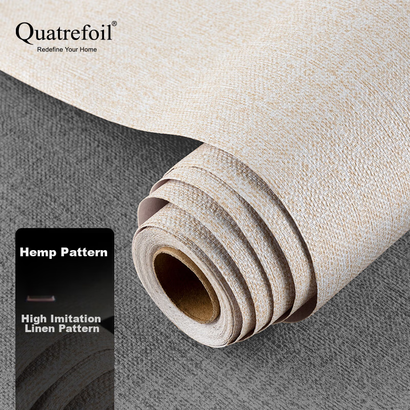 Quatrefoil waterproof PVC wallpaper