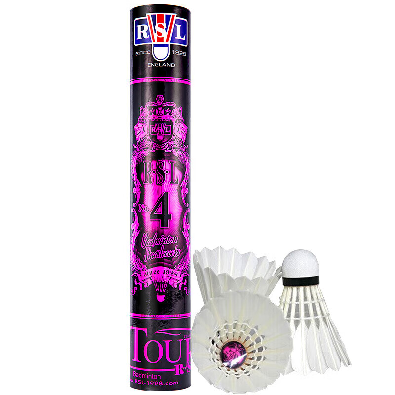 RSL No.6 Duck Feather Badminton Shuttlecocks 77 Speed