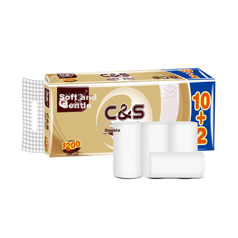 c&s 4-ply coreless toilet paper, extra soft & strong