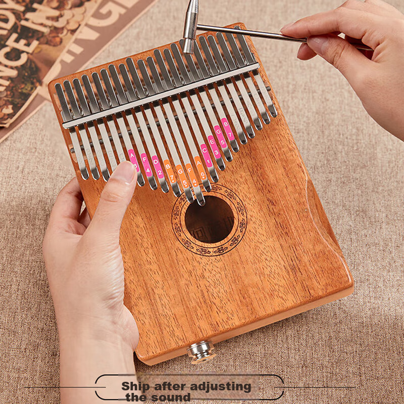 ASASS 21-Key Kalimba Thumb Piano Peach Electric Case Model
