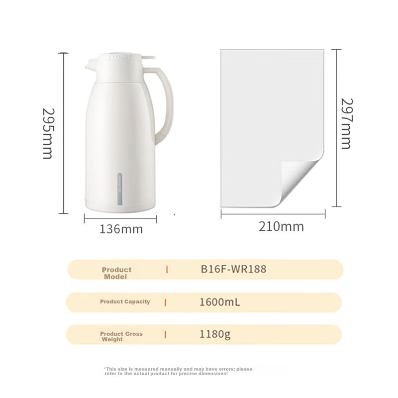 Joyoung Insulated Bottle - 1.9L Large Capacity Thermos