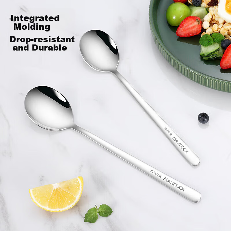maxcook 316l stainless steel soup ladle spoon set