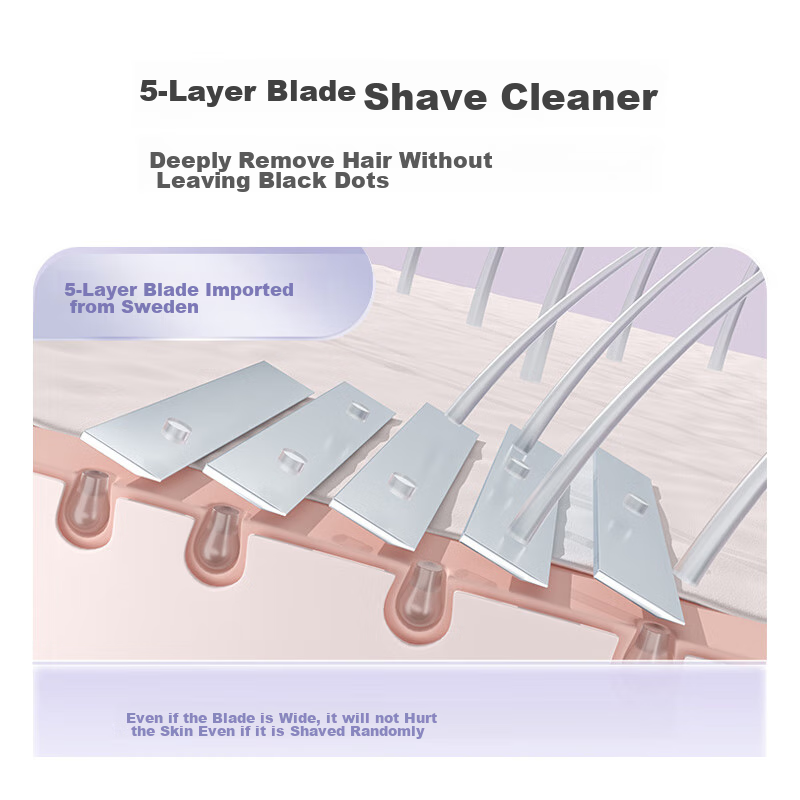Meifuyu Hair Removal Razor with 2 Imported Blades