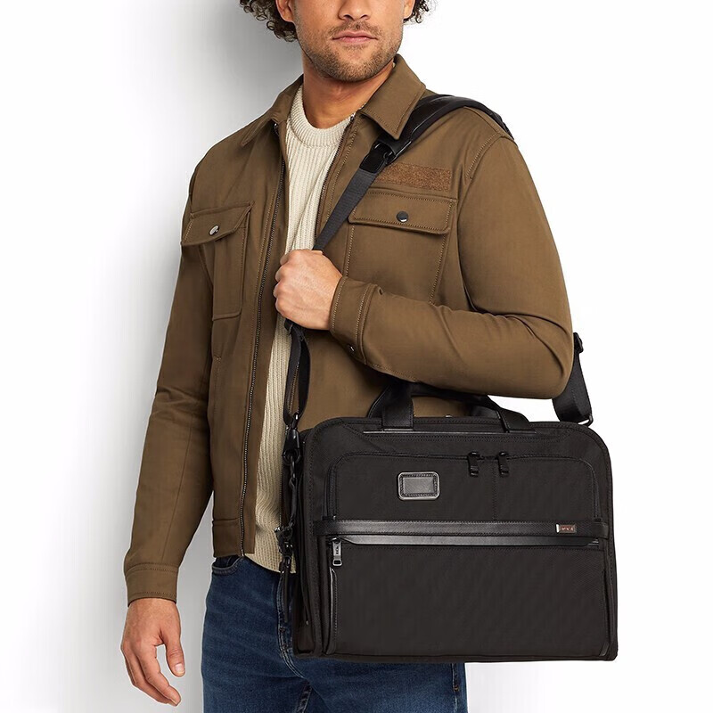 TUMI Alpha Men's Business Briefcase for Office Commute