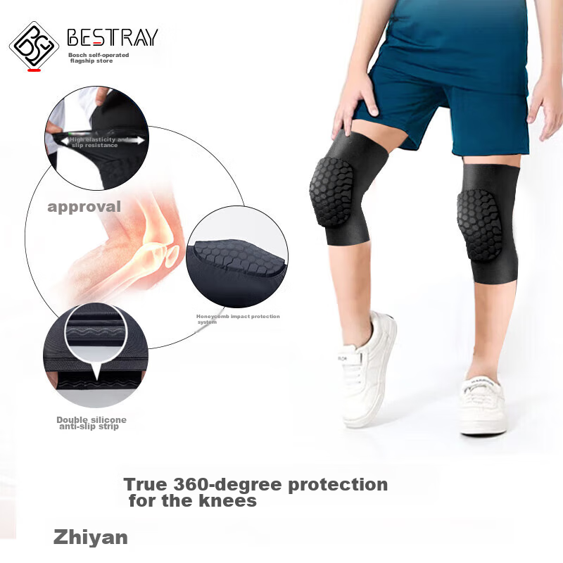 Bestray Kids Basketball Knee Pads - Professional Impact Protection