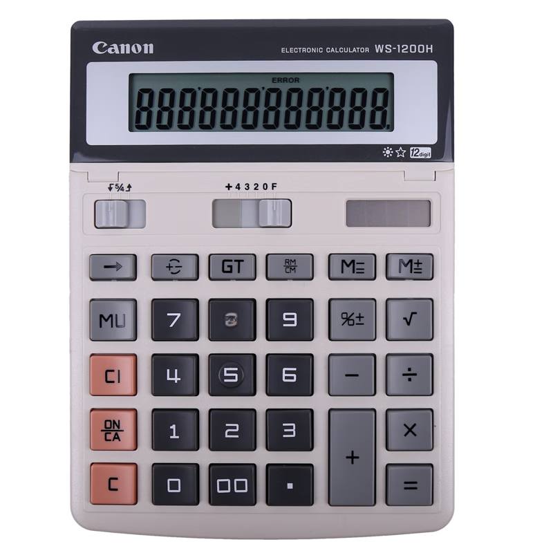 Canon WS-1200H 12-Digit Office Calculator