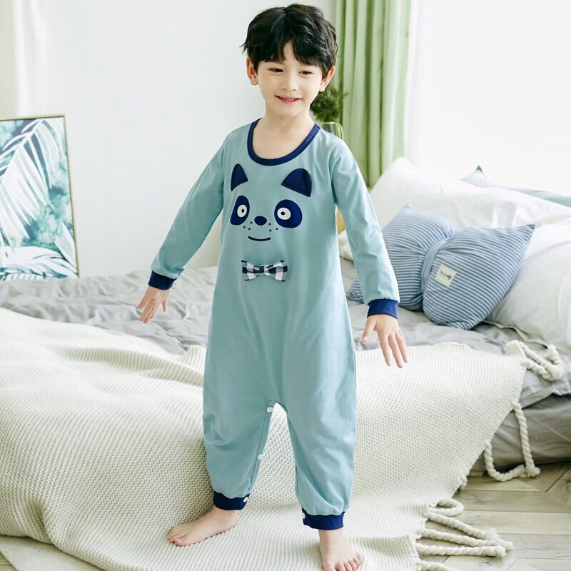 SHANBAOMAY Spring Summer Kids One-Piece Pajamas