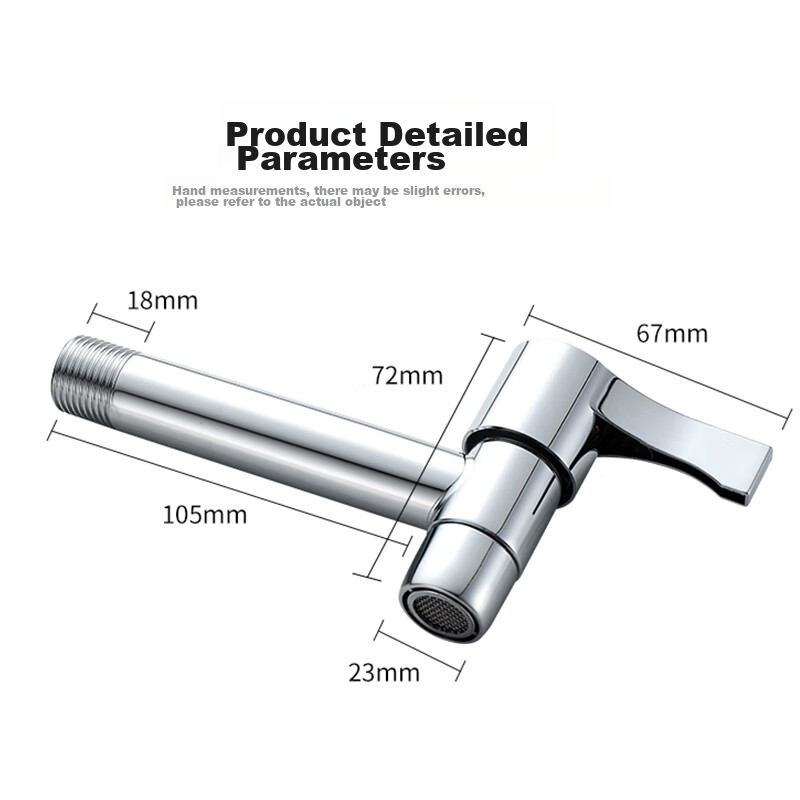 MEJUE Extended Mop Sink Faucet - Copper, Ceramic Valve