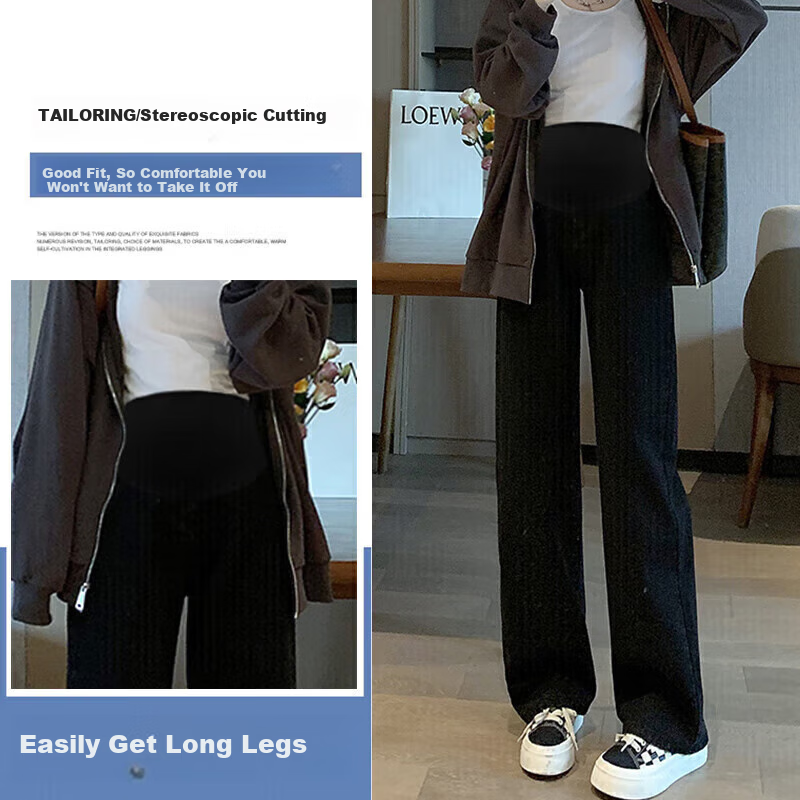JOYNCLEON Maternity Wide-Leg Pants