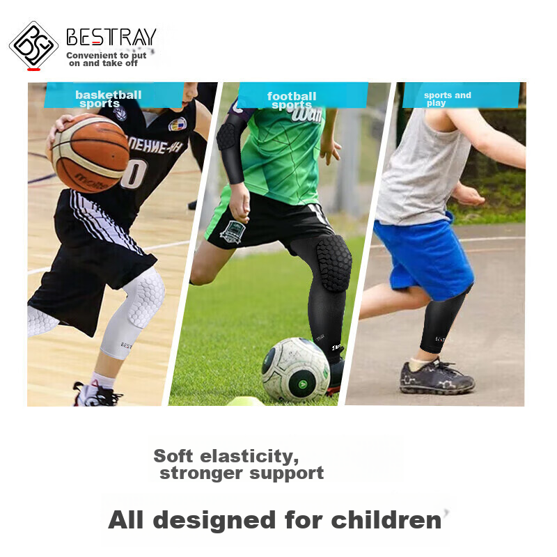 Bestray Kids Basketball Knee & Elbow Support Set