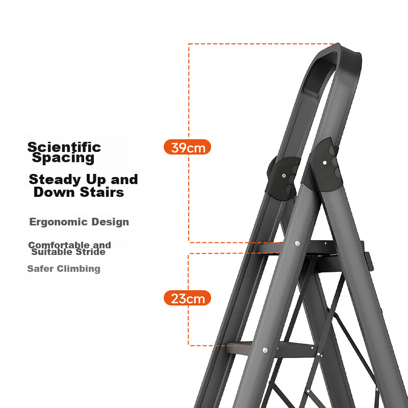 Wenna Folding Ladder - 5-Step Aluminum Alloy