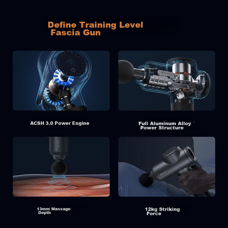 MERACH Professional Fascia Gun Muscle Massager